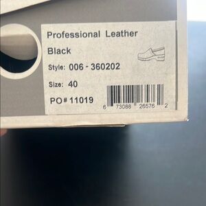Dansko Professional Leather WomensShoes - Black